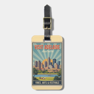 Retro Adelaide Australië, Wijnranken & Festivals R Bagagelabel