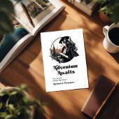 Retro Adventure wacht op Afstuderen Foto Aankondiging