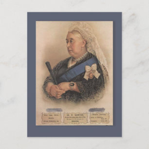 Retro  adverteren, Koningin Victoria Briefkaart