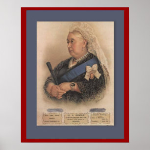 Retro adverteren, Koningin Victoria Poster