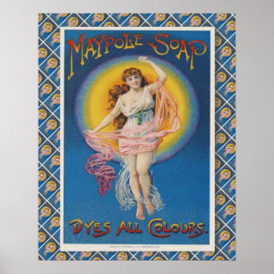 Retro adverteren, Maypole zeep, Poster