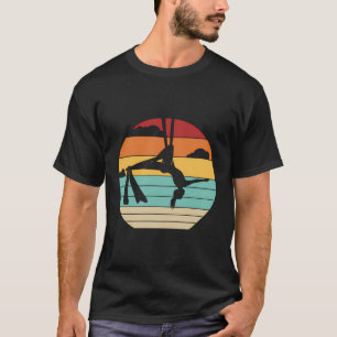 Retro Aerial Yoga Aerialist Gymnastiek Danser Aeri T-shirt