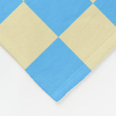 Retro Aesthetisch controlebord Patroon Blauwe naam Fleece Deken (Hoek)