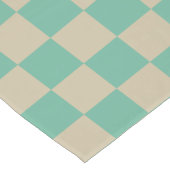 Retro Aesthetische Checkerboard Patroonafbeelding  Korte Tafelloper (Hoek)