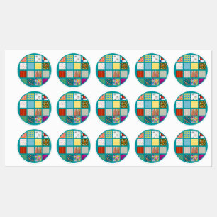 Retro Afbeeldingen quilt Labels