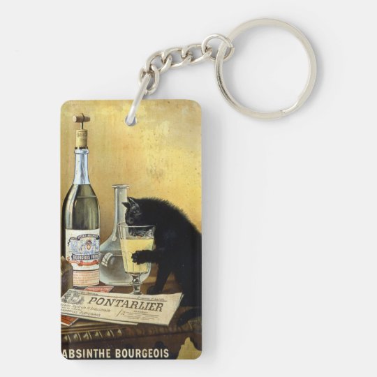 Rétro affiche française "bourgeois d'absinthe " porte-clés