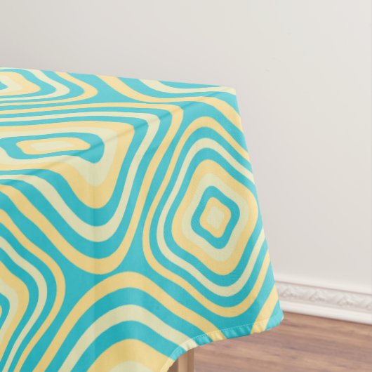 Retro afgerond tafelkleed (Voorbeeld)