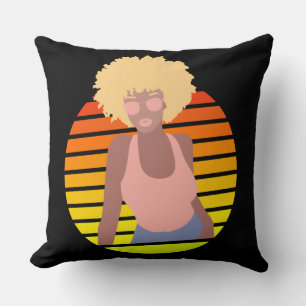 RETRO AFRO KONINGIN - AFRO AMERIKAANSE KONINGIN KUSSEN