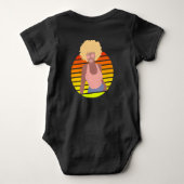 RETRO AFRO QUEEN - AFRO AMERIKAANSE QUEEN ROMPER (Achterkant)