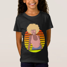 RETRO AFRO QUEEN - AFRO AMERIKAANSE QUEEN T-SHIRT