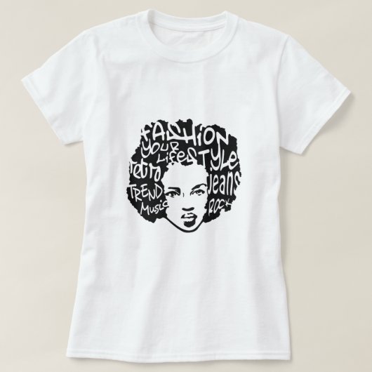 Retro Afro T-Shirt (Design voorkant)