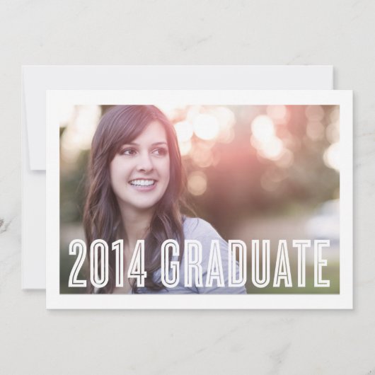 Retro Afstudeerder 2014 | Uitnodiging tot Afstuder (Voorkant)