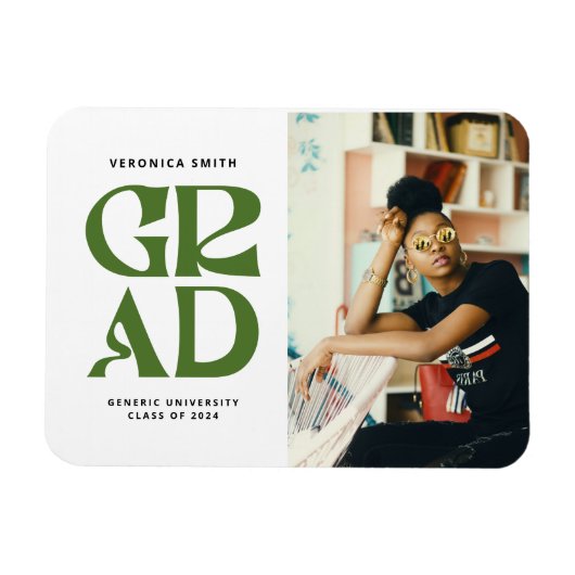 Retro Afstudeerder aankondiging Magneet (Horizontaal)