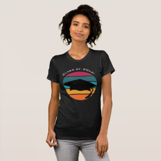 Retro Afstuderen Afstuderen Pet Mortarboard T-shirt