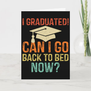 Retro Afstuderen Mag ik nu terug naar bed Universi Kaart