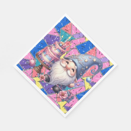 Retro Age Verjaardag servetten (Hoek)