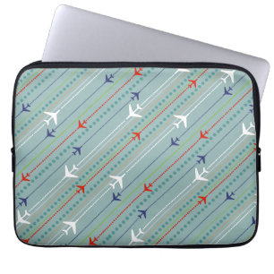 Retro Airplane Pattern-laptophoes Laptop Sleeve