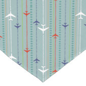 Retro Airplane Pattern-looplantaarn Korte Tafelloper (Hoek)