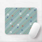 Retro Airplane Pattern Mousepad Muismat (Met muis)