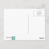 Retro Airplane Pattern Postcard Briefkaart (Achterkant)