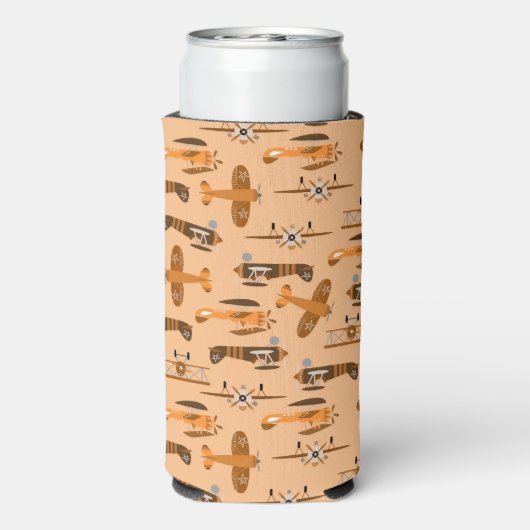 retro-airplane pattern vintage (Seltzer Achterkant)