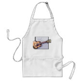 Retro akoestische 12-snarige gitaar standaard schort (Voorkant)