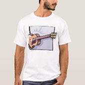 Retro akoestische 12-snarige gitaar t-shirt (Voorkant)