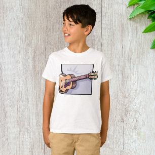 Retro akoestische 12-snarige gitaar t-shirt