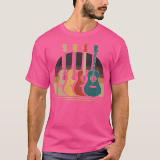 Retro akoestische gitarist Musicia Musicia T-shirt