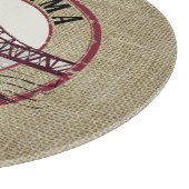 Retro Alabama Bridge Stamp Snijplank (Hoek)