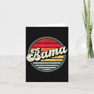 Retro Alabama Home State Cool 70s Style Sunset Man Kaart