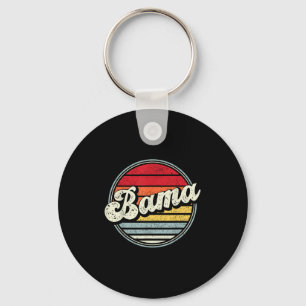 Retro Alabama Home State Cool 70s Style Sunset Man Sleutelhanger