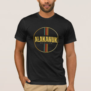 Retro Alakanuk stad alaska staat 70s AK T-shirt