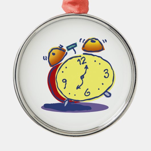 Retro Alarm Clock Ornament (Voorkant)