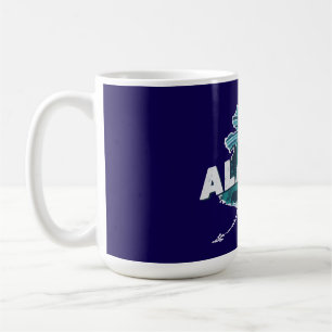 Retro Alaska Schilderachtige Silhouet   Koffiemok
