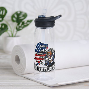 Retro Alaska The Last Frontier IJshockey Beer Kaar Waterfles