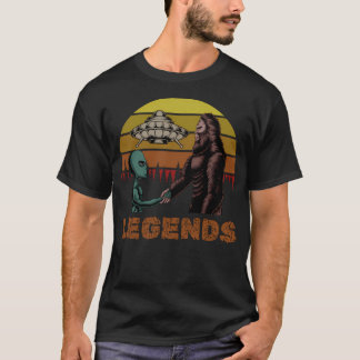 Retro Alien Sasquatch Legends T-shirt