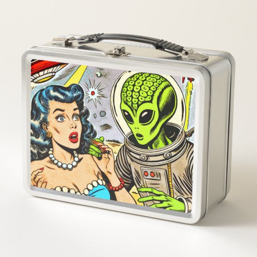 Retro Alien Science Fiction Comics (Voorkant)