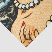 Retro Alien Science Fiction Comics Tissuepapier (Detail)