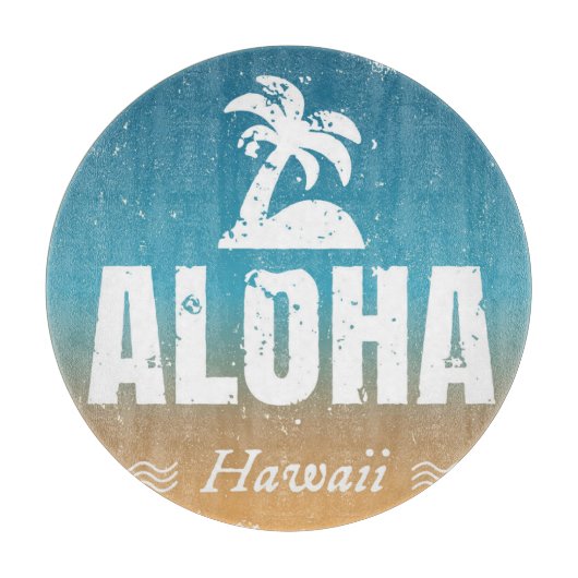 Retro Aloha Hawaii Snijplank (Voorkant)