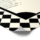 Retro Alphabetical Wedding Seating Chart Poster (Coin)