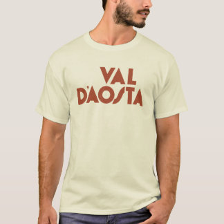 Retro Alpine Cool: Val d'Aosta  Ski T-shirt