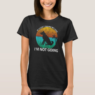 Retro Als ik mijn hond niet kan brengen ga ik niet T-shirt
