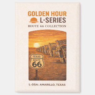 Retro Amarillo Texas Route 66 Landmark Kunst Magneet