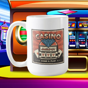 retro Amateurs de jeu Casino Coffee Mug