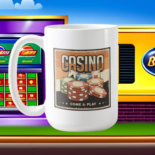 retro Amateurs de jeu Casino Coffee Mug