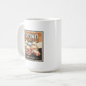 retro Amateurs de jeu Casino Coffee Mug (Devant gauche)