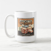 retro Amateurs de jeu Casino Coffee Mug (Gauche)