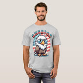 Retro American Bald Eagle T-shirt (Voorkant volledig)