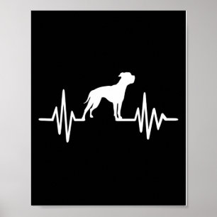 Retro American Bulldog Print Lovely Gift